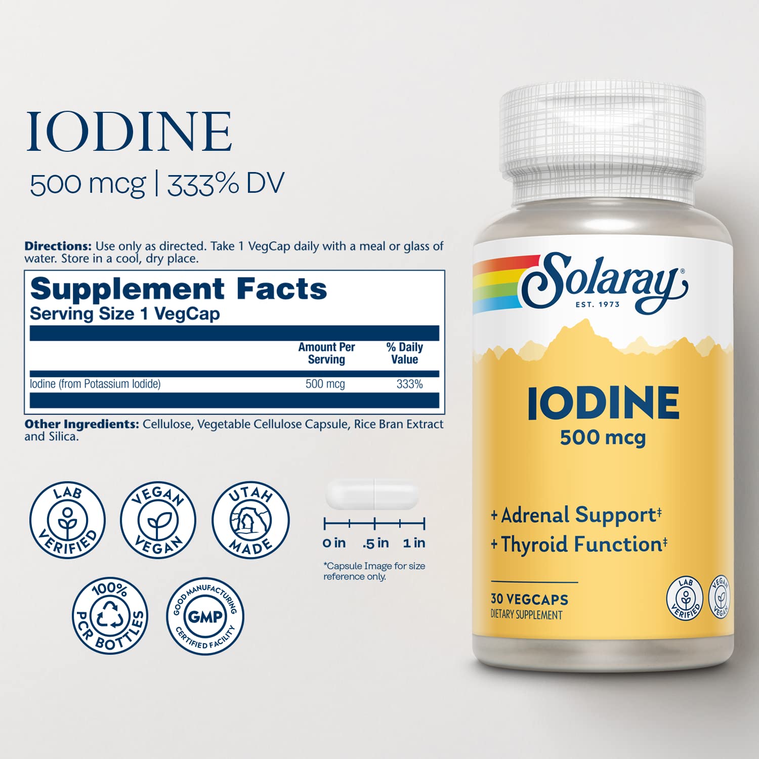 Potassium iodide-based iodine supplement