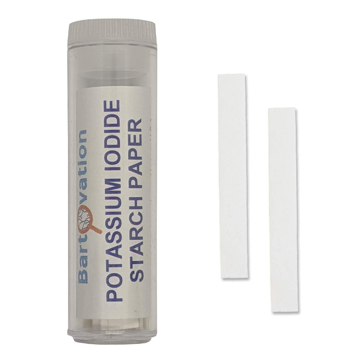 Vial containing 100 potassium iodide starch oxidizer test strips