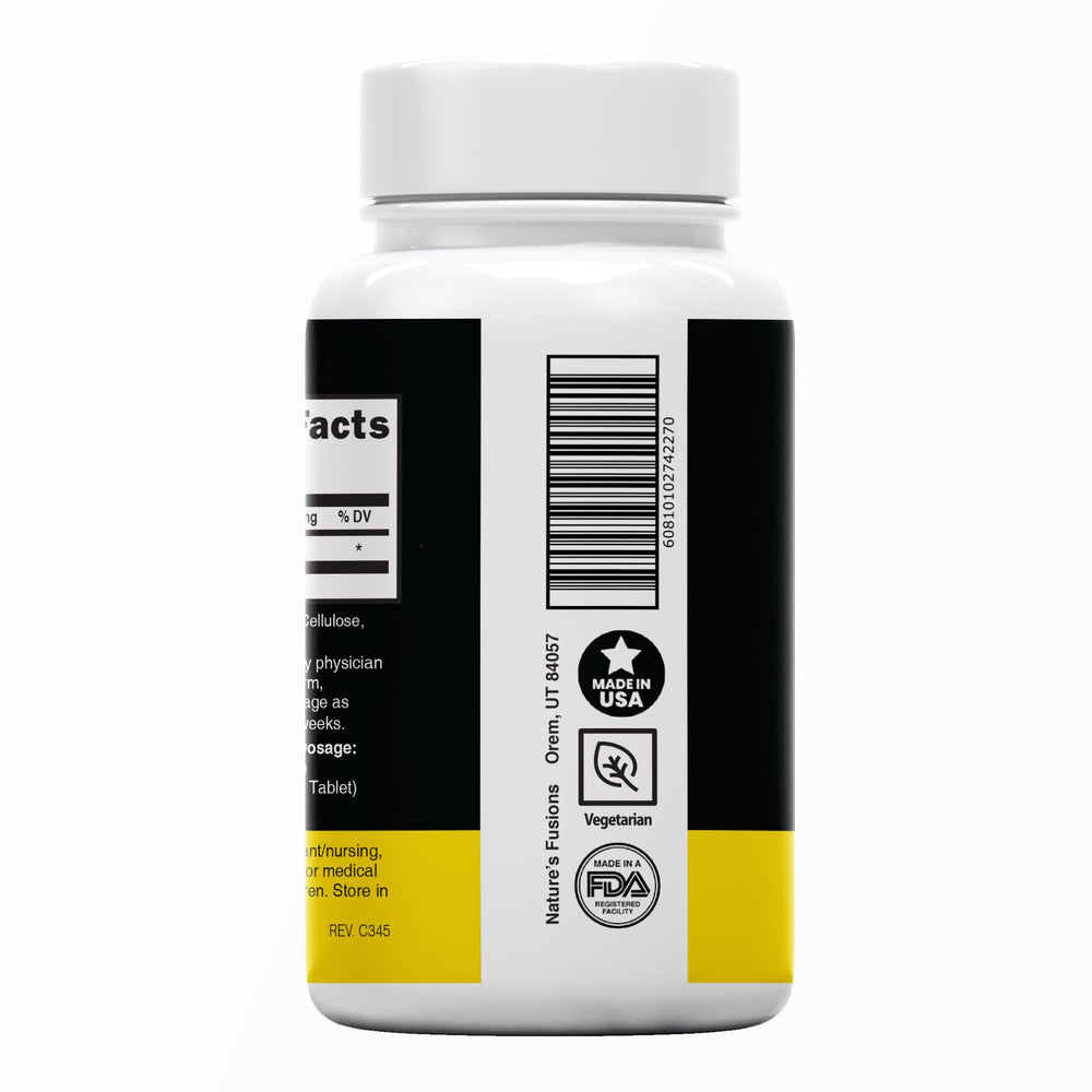 Potassium iodide tablets produced in the USA with USP-grade crystals.