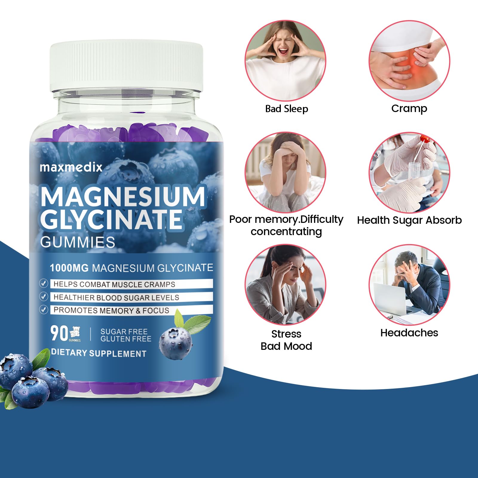 Infographic showing potassium and magnesium balance benefits