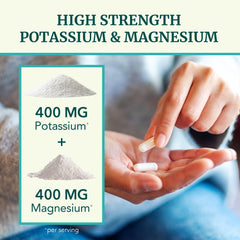 Capsules of potassium and magnesium supplement