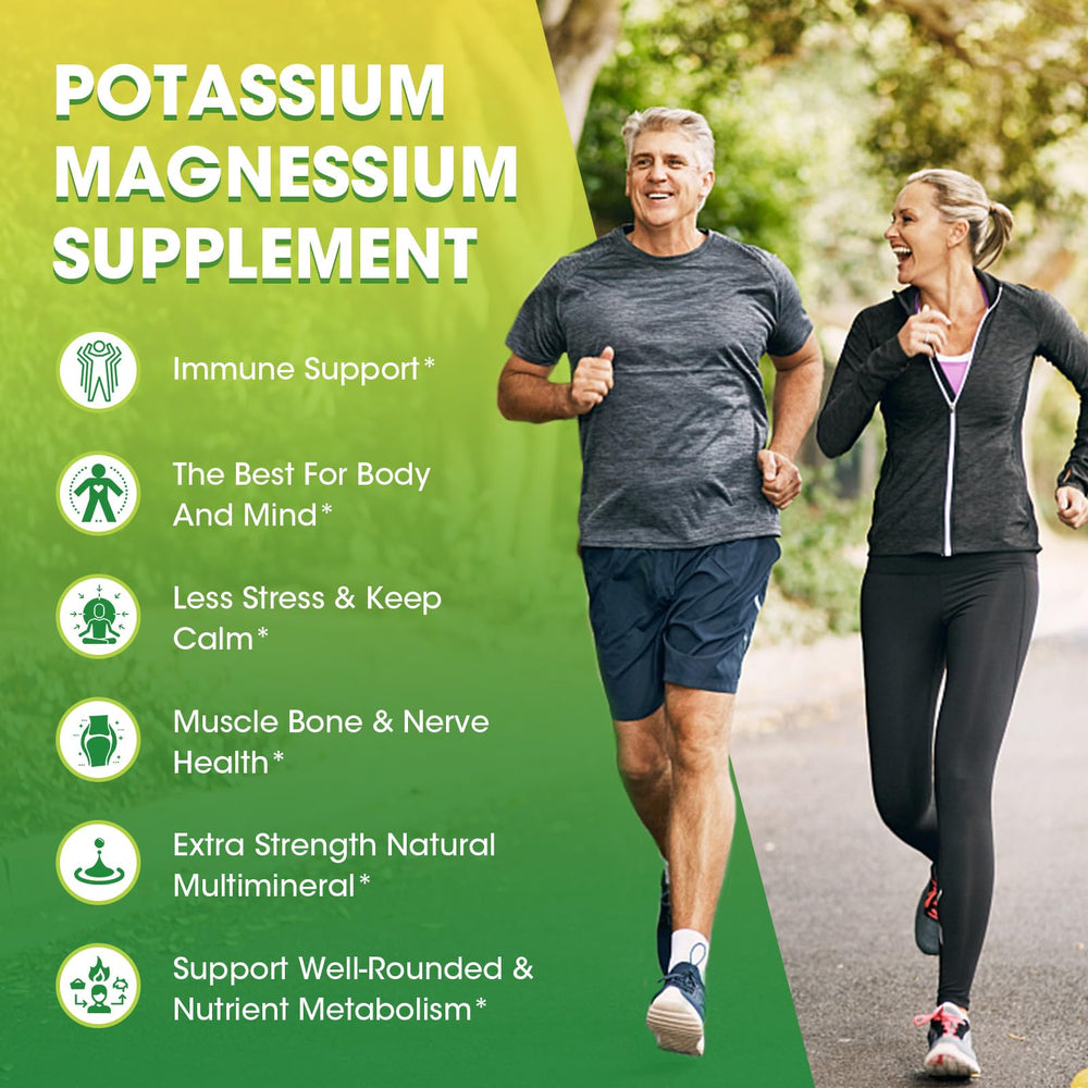 Ingredients: potassium, magnesium glycinate, calcium, zinc, vitamin D3 and potassium citrate