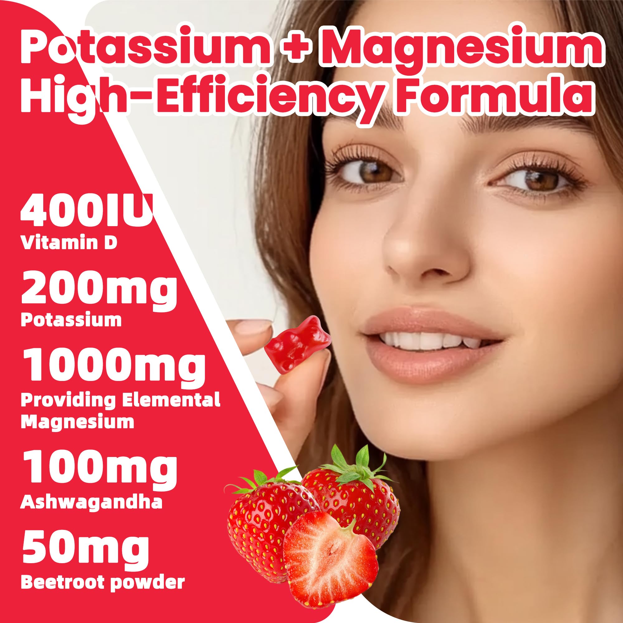 Sugar-free strawberry gummy texture