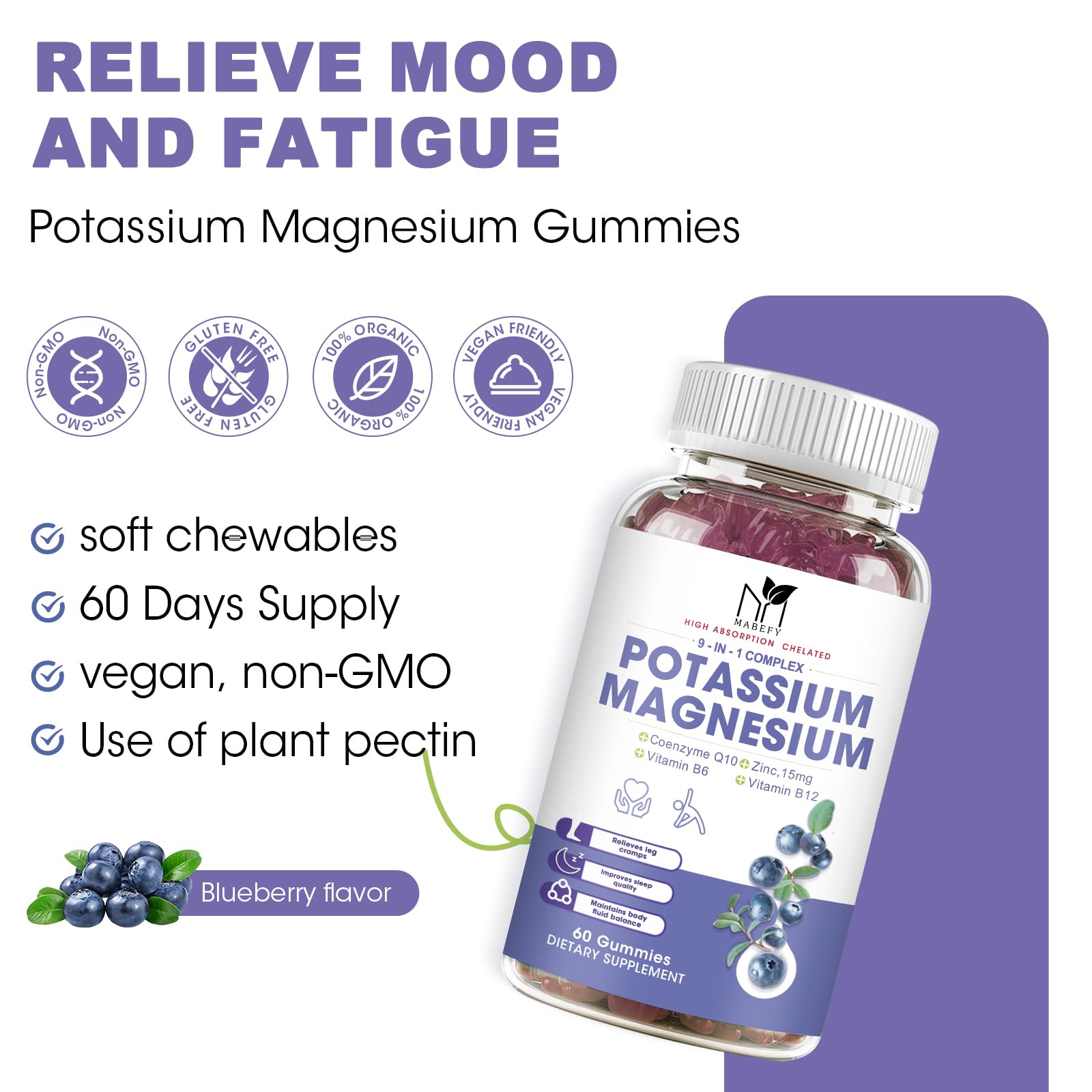 Ingredient blend featuring magnesium, potassium, calcium and zinc