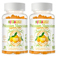 Potassium Magnesium Gummies with Ashwagandha bottle and label