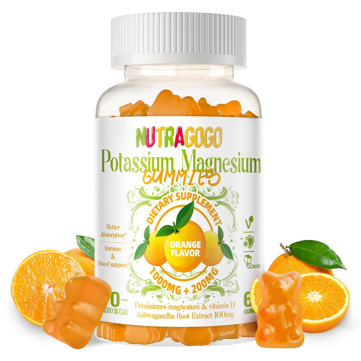 Potassium Magnesium Gummies with Ashwagandha