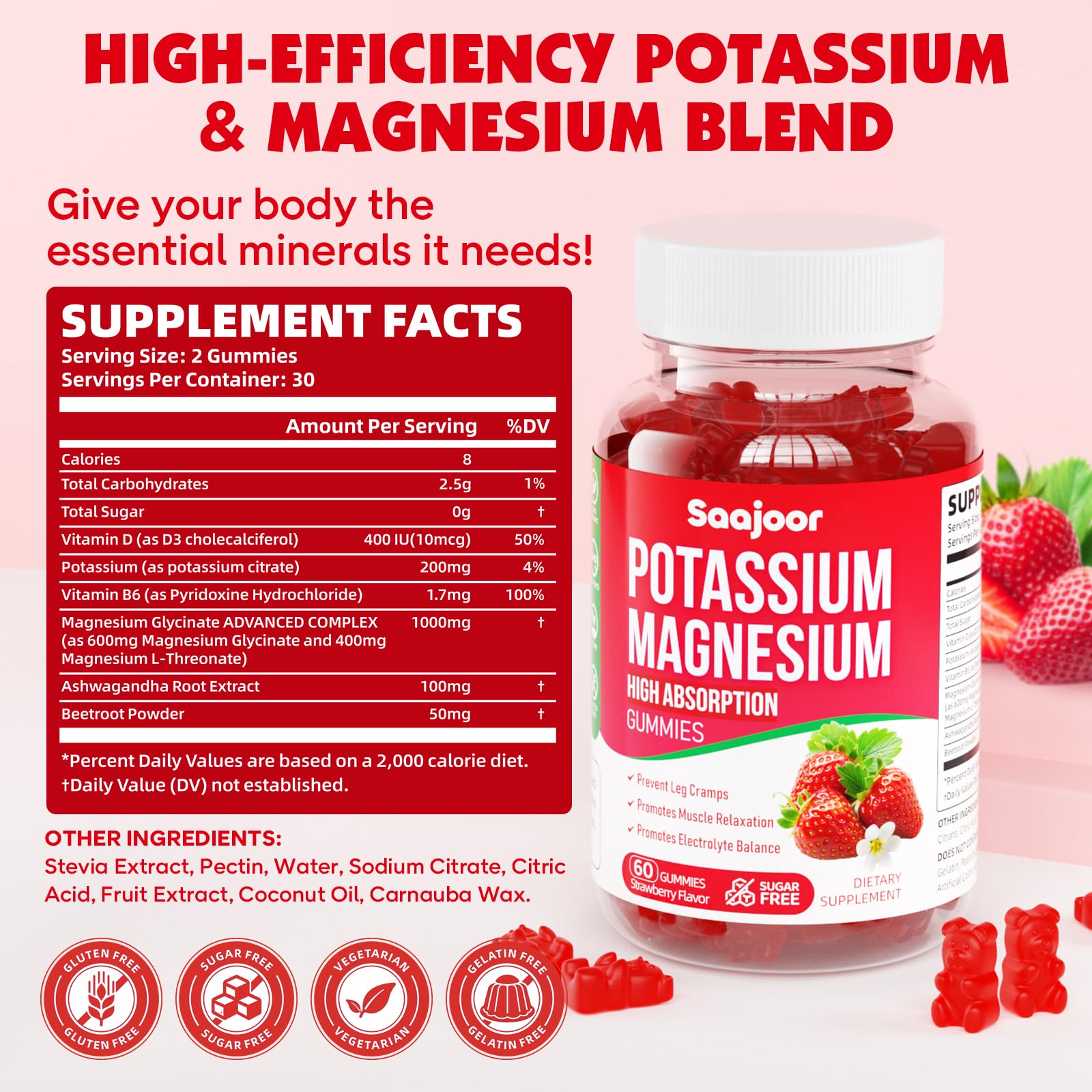 Back view showing supplement facts panel