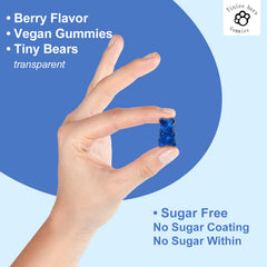 Back label with supplement facts for gummies