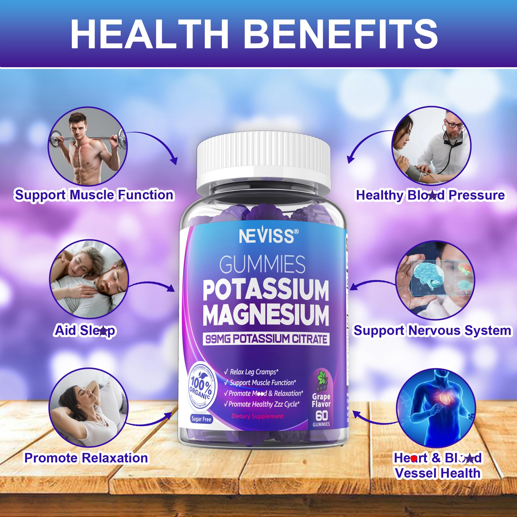 Diagram illustrating electrolyte balance with potassium and magnesium