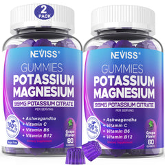 Hero shot of Potassium Magnesium Gummies bottle on white background