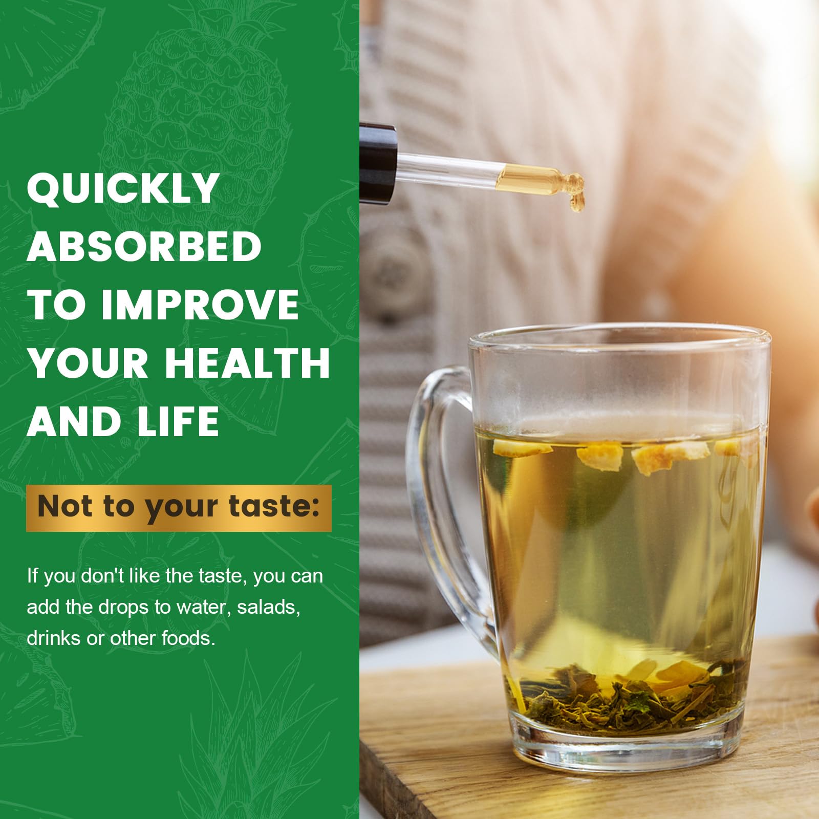 Packaging highlights minerals with vitamins C, D, K2, B6 and Omega-3