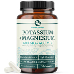 Front view of Potassium Magnesium Supplement bottle - 90 count