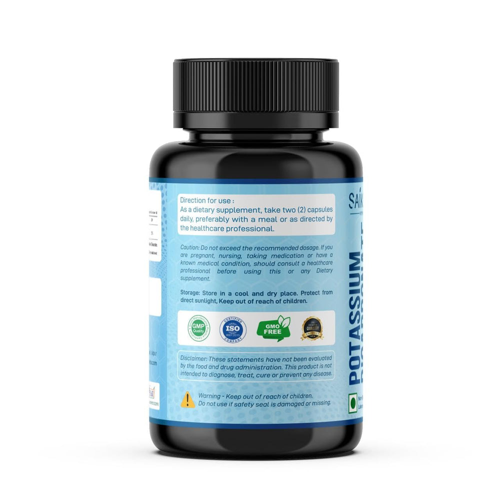 Healthy adult including potassium supplement as part of daily routine
