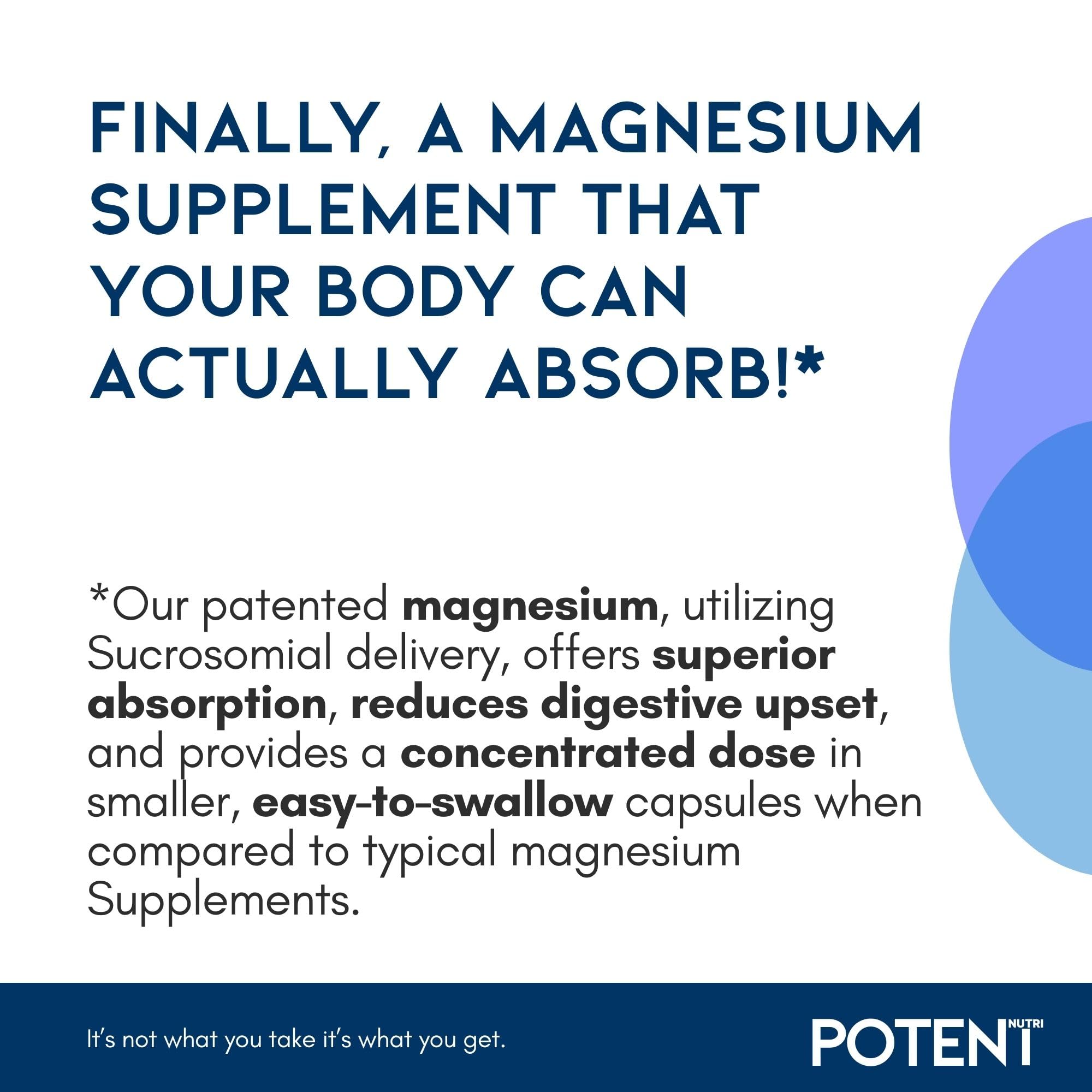 Potent Nutri Sucrosomial Magnesium ingredients and supplement facts