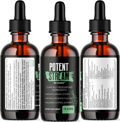 Product information card for Potent Stream Drops