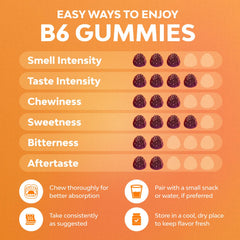 Ingredients panel for Potent Vitamin B6 Gummies