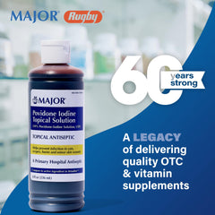 Applying povidone-iodine to a minor cut