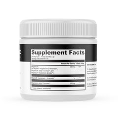 Unflavored Brain Mag powder with scoop