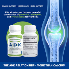 Power By Naturals ADK bottle – back label with supplement facts