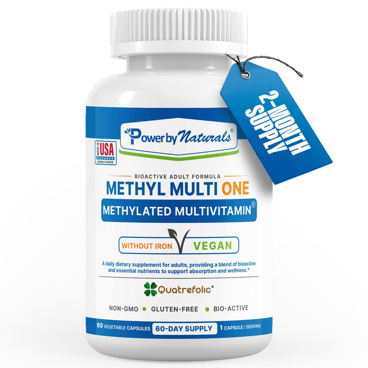Power By Naturals Methyl Multi One bottle with capsules