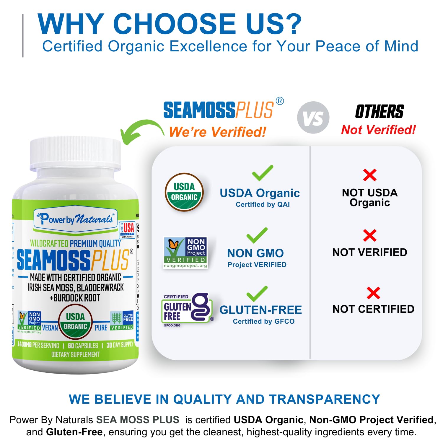 Bladderwrack seaweed ingredient in SeaMoss Plus