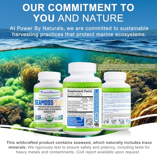 Power By Naturals Sea Moss Plus full container for ongoing use