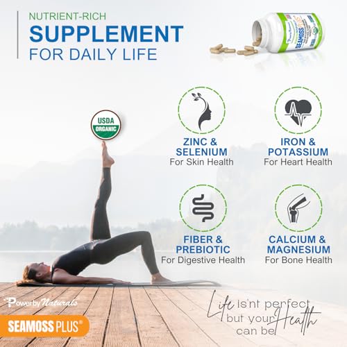 Two SeaMoss Plus capsules recommended daily dosage