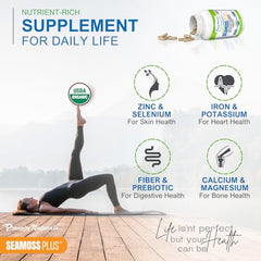 Two SeaMoss Plus capsules recommended daily dosage