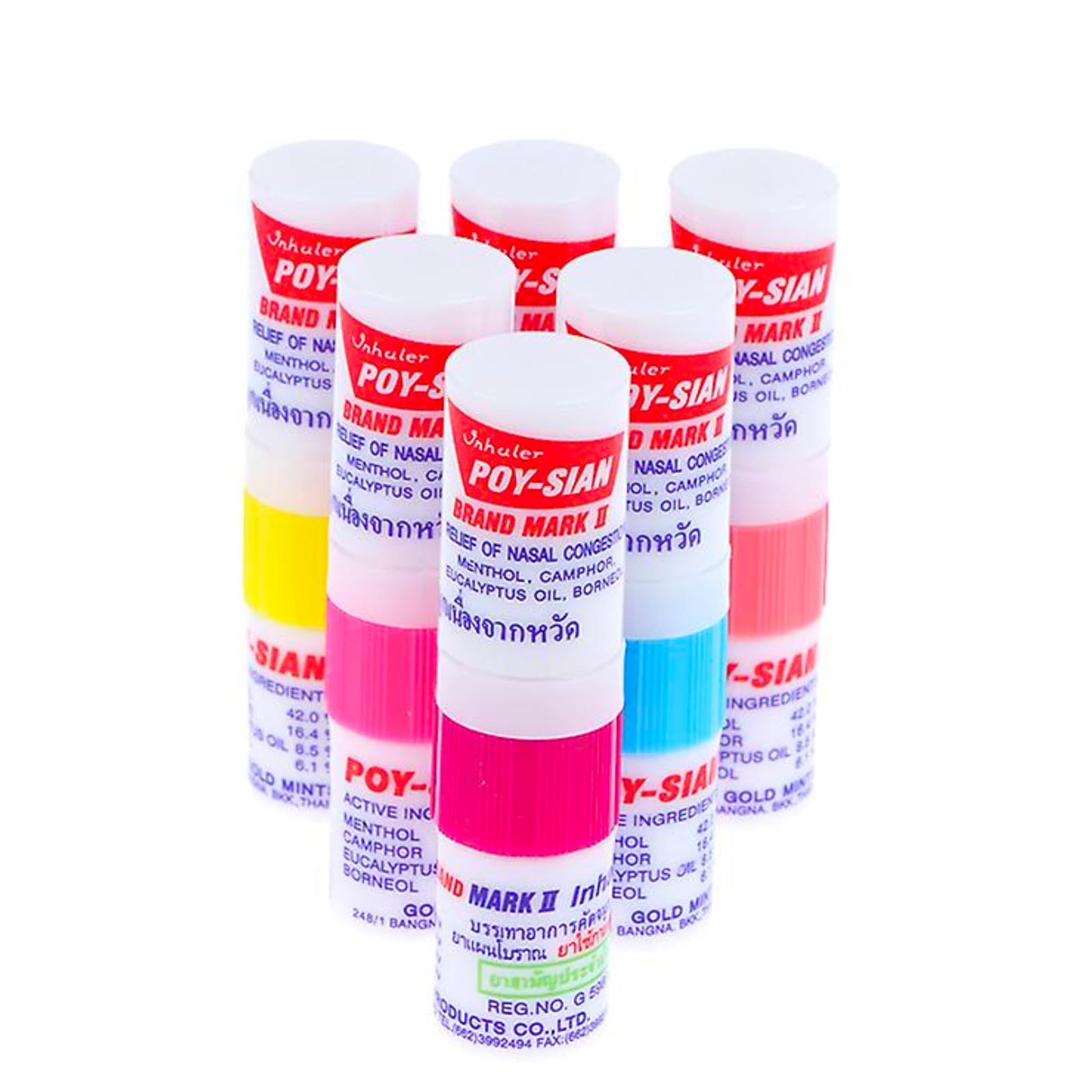 POY-SIAN Mark II six-pack display for portable wellness on the go.