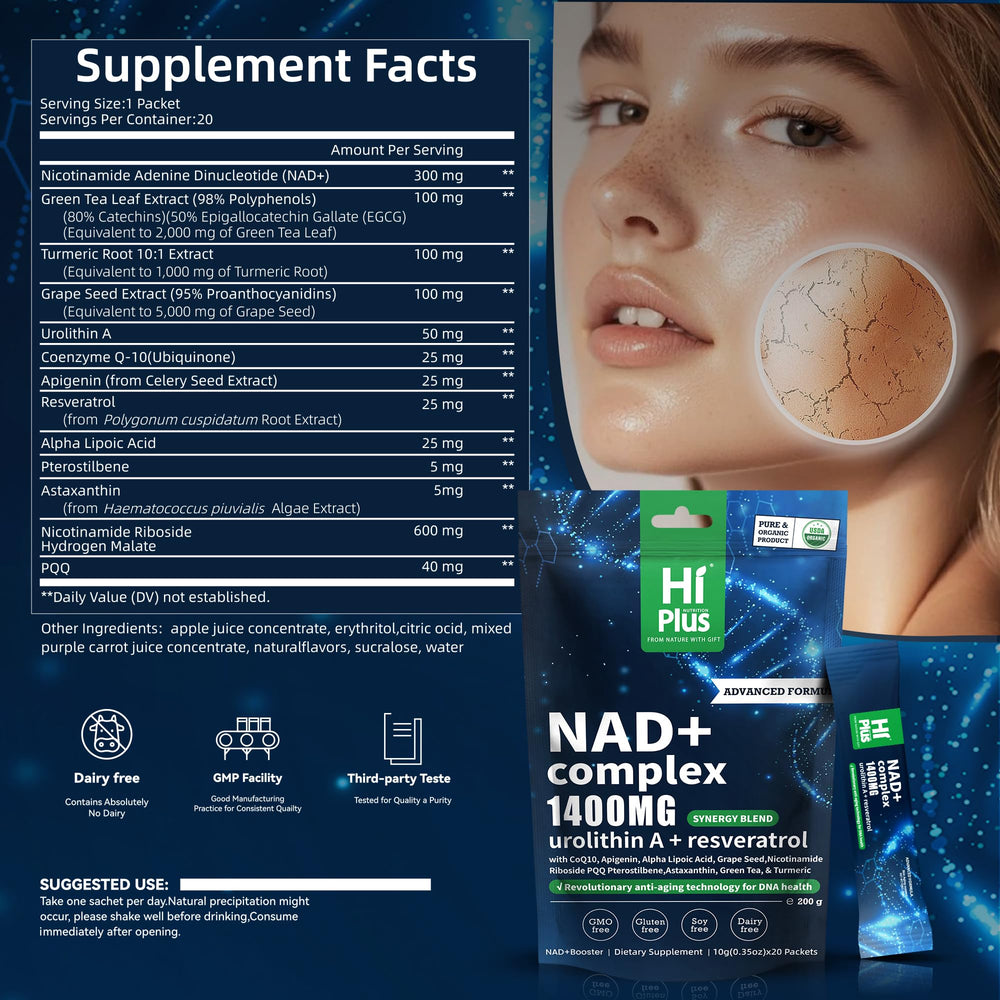 PQQ and CoQ10 added to NAD+ liquid supplement