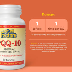 PQQ-10 energy and brain-health softgel capsule