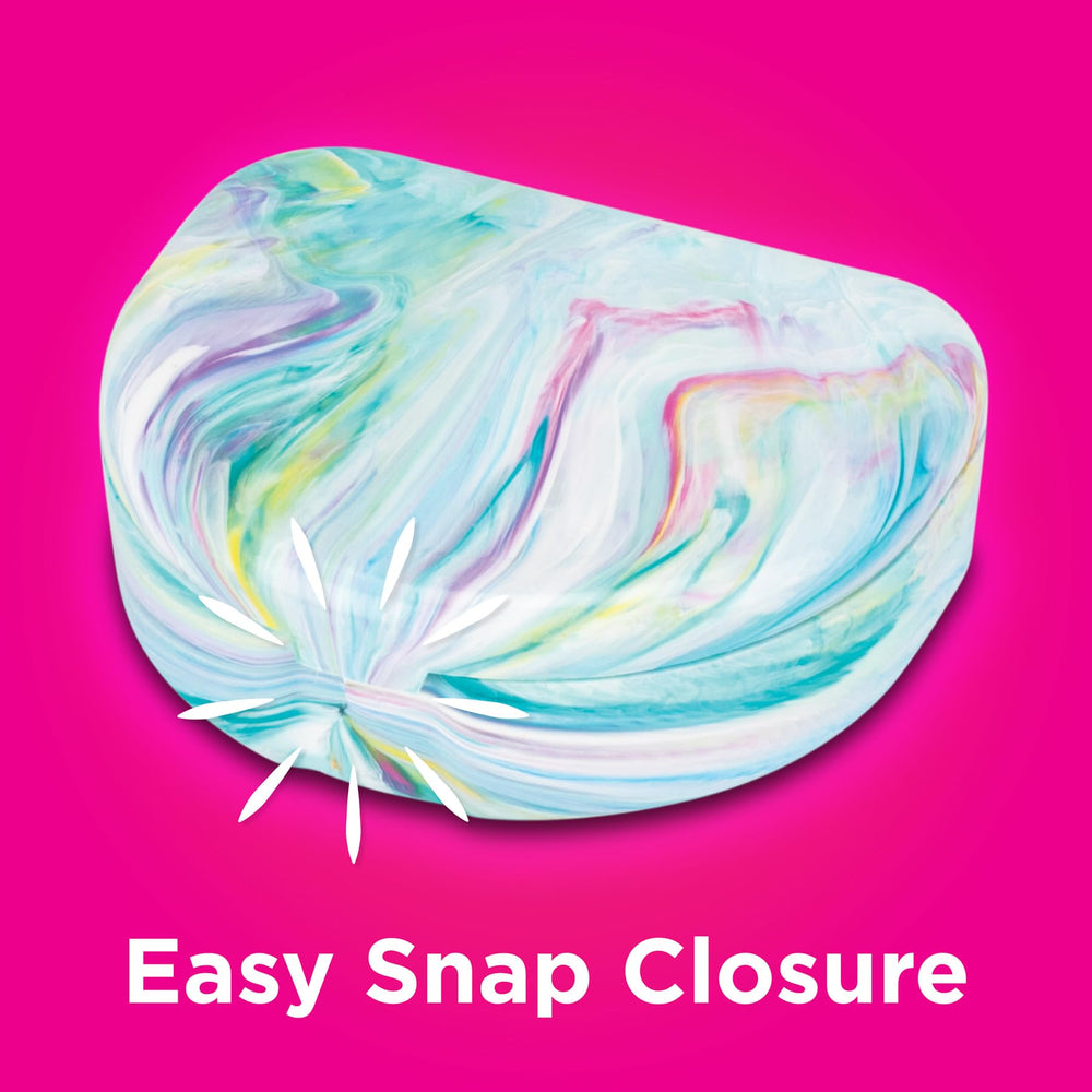 Practicon Vibrant Marble Retainer Case in Blue color