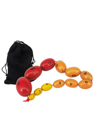 Color-coded beads representing Tanner stages from pre-pubertal to adult