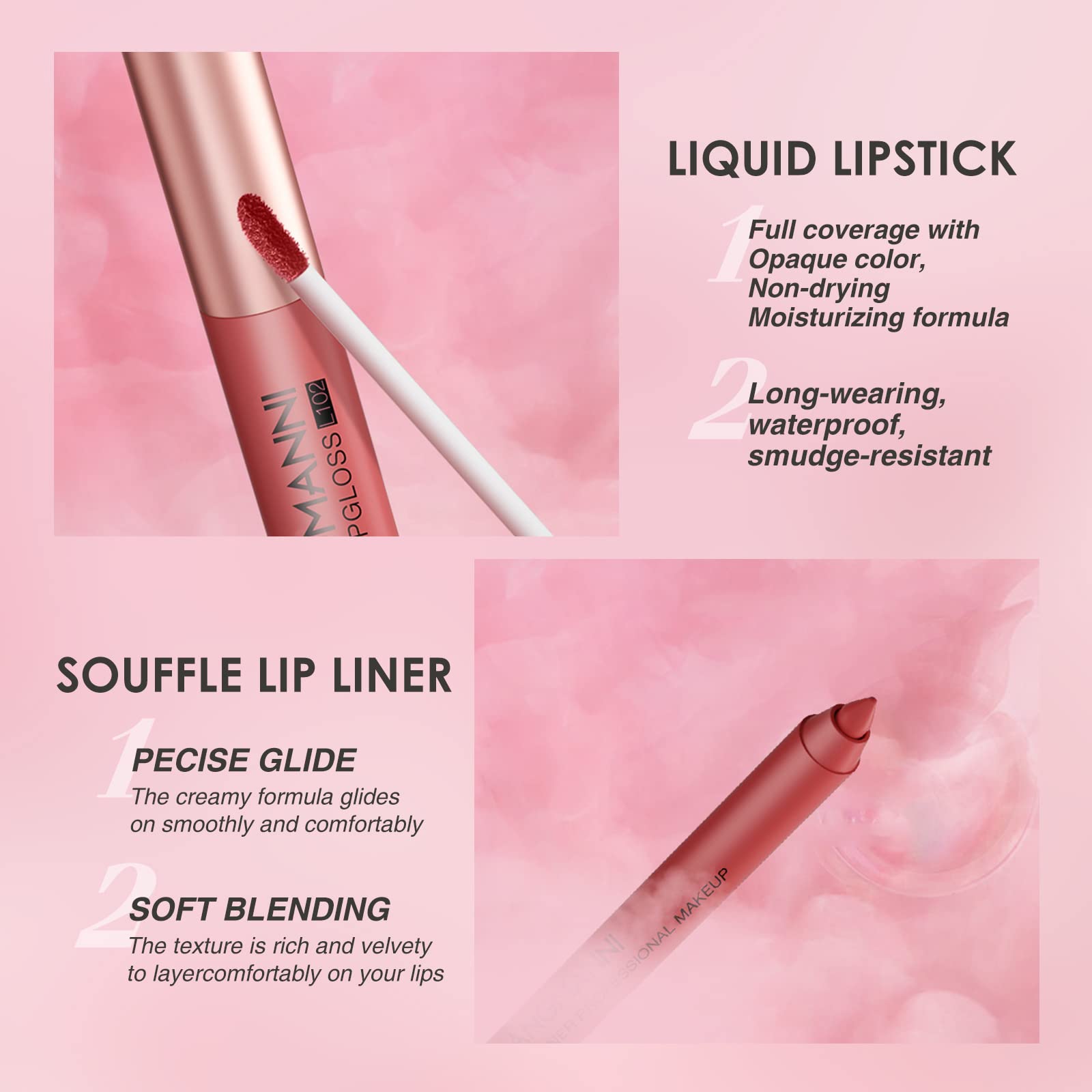 PRALOVIXAE berry matte liquid lipstick delivers bold, lasting impact.