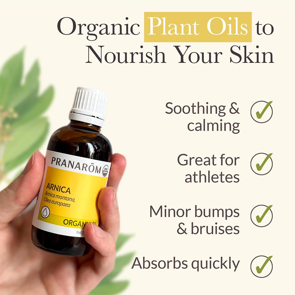 Amber glass bottle protecting Arnica Oil