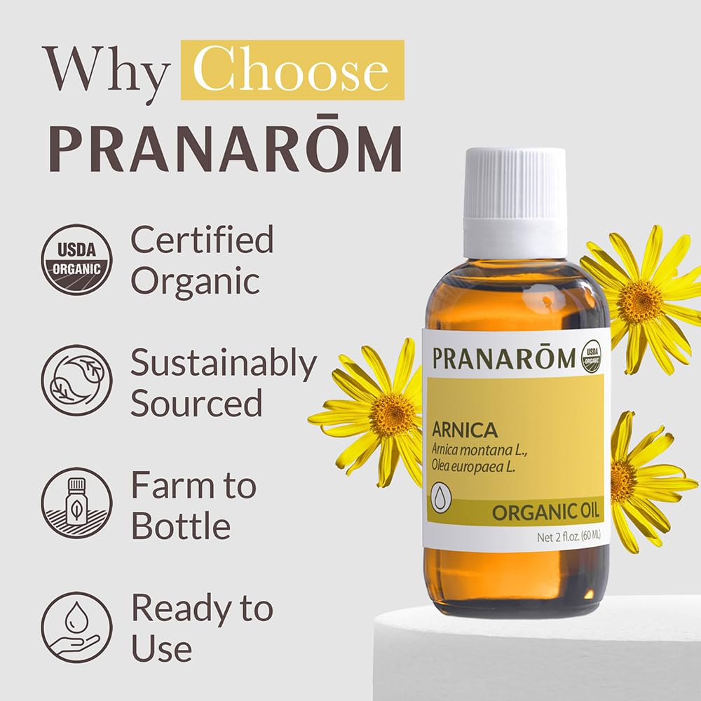 Pranarom Arnica Oil packaging and bottle