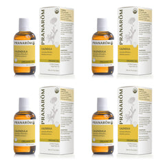 Pranarom Calendula Oil 4 Pack 2oz glass bottle product image