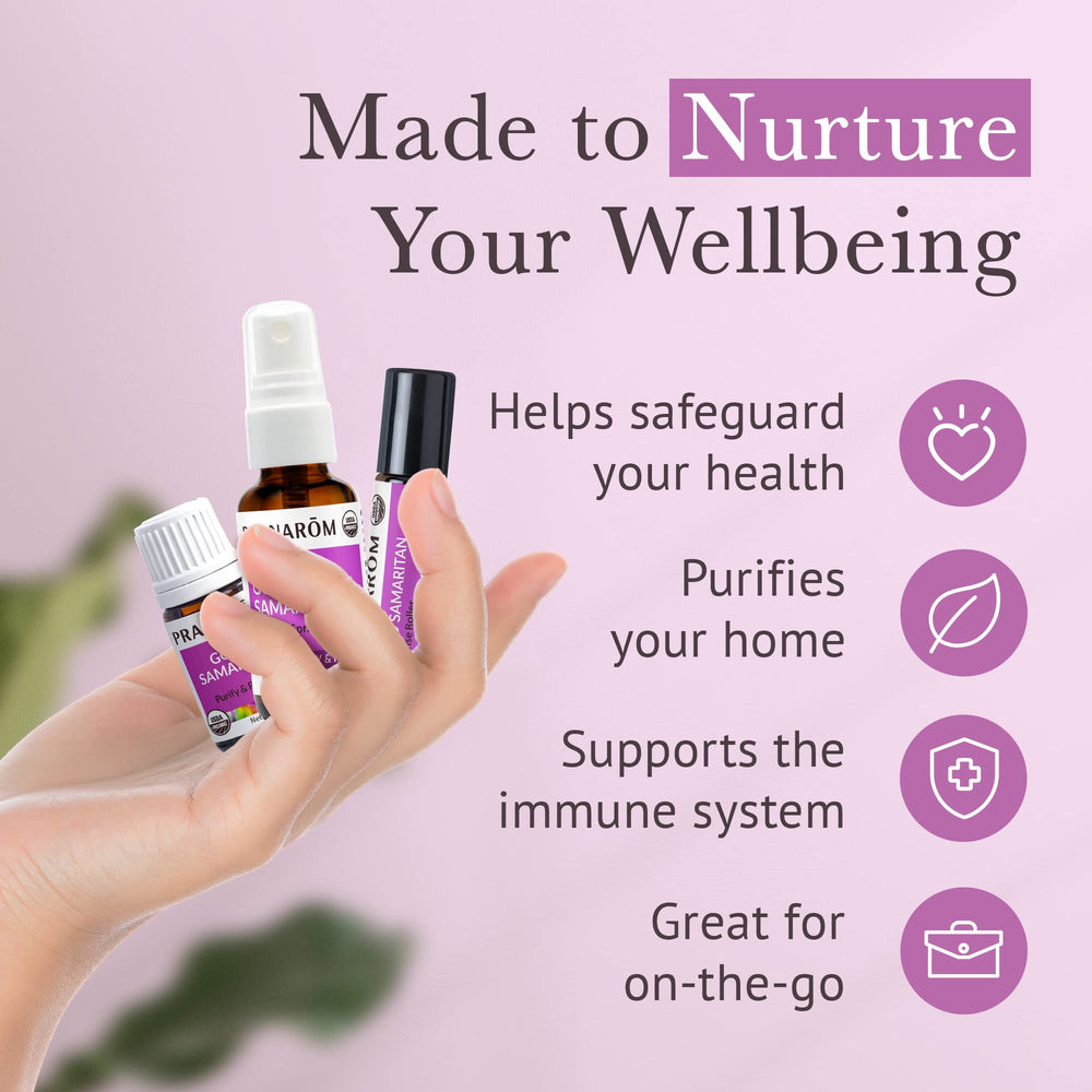 Diffuser use of Good Samaritan essential oil blend