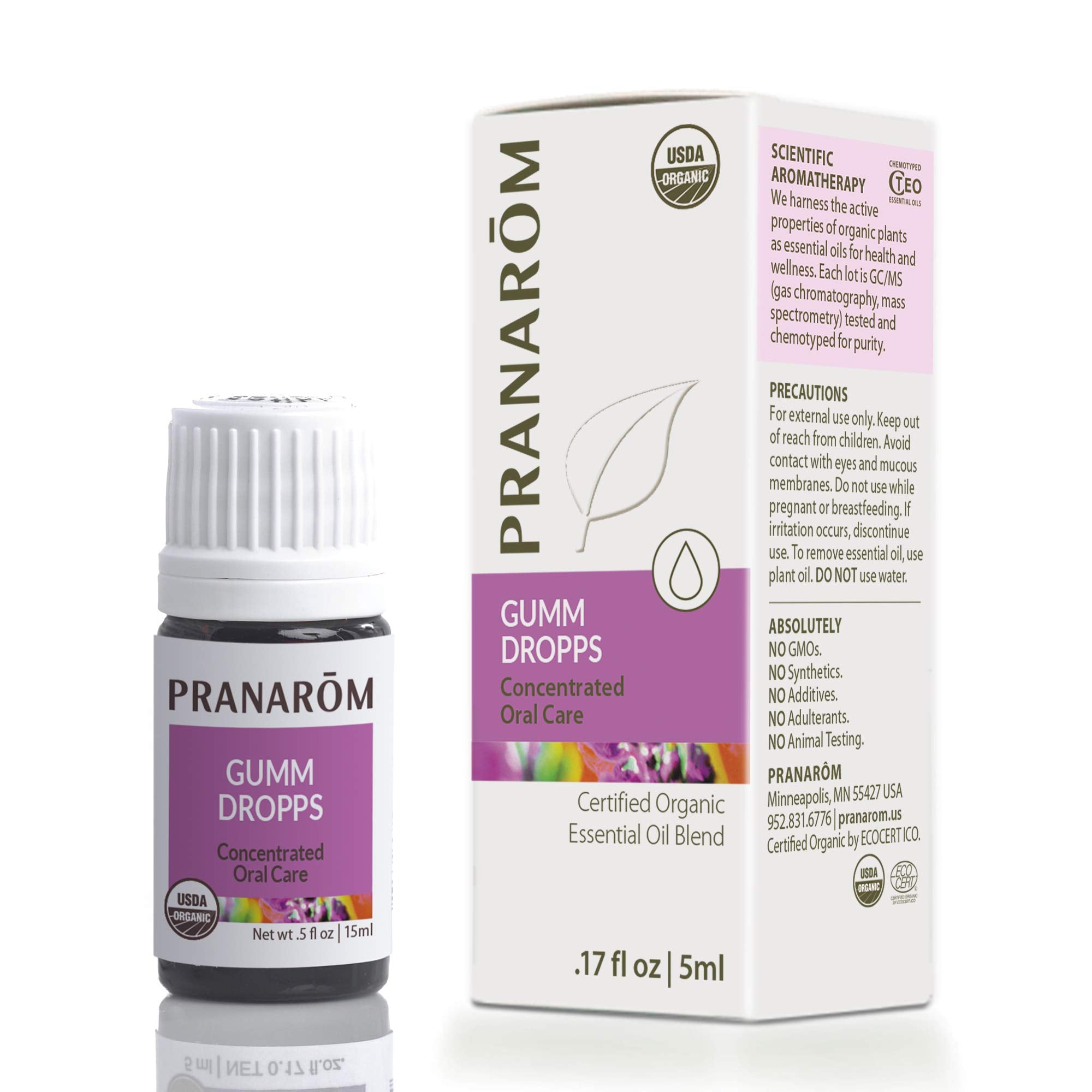 Pranarom Gumm Dropps bottle for teeth and gums (5 ml)