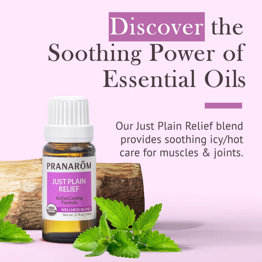 Just Plain Relief essential oil diffuser setup