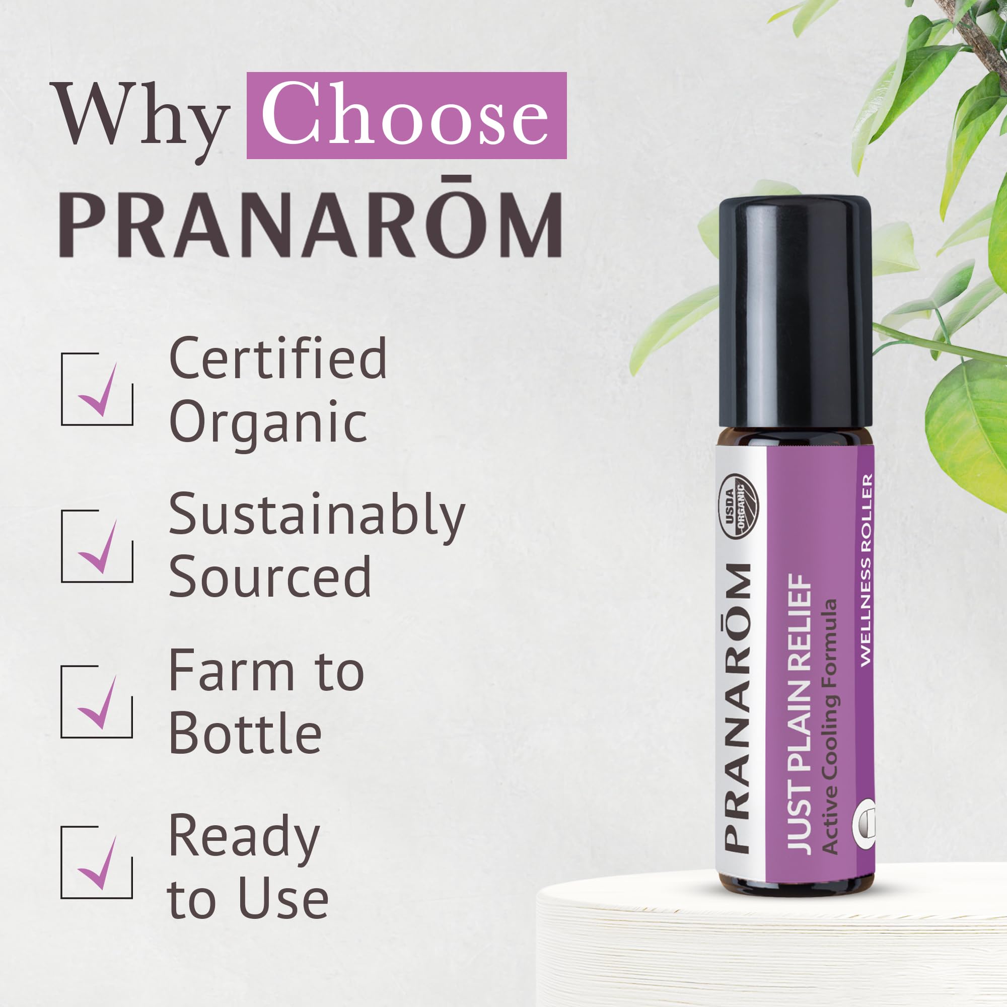 Gift-ready Pranarom Just Plain Relief essential oil
