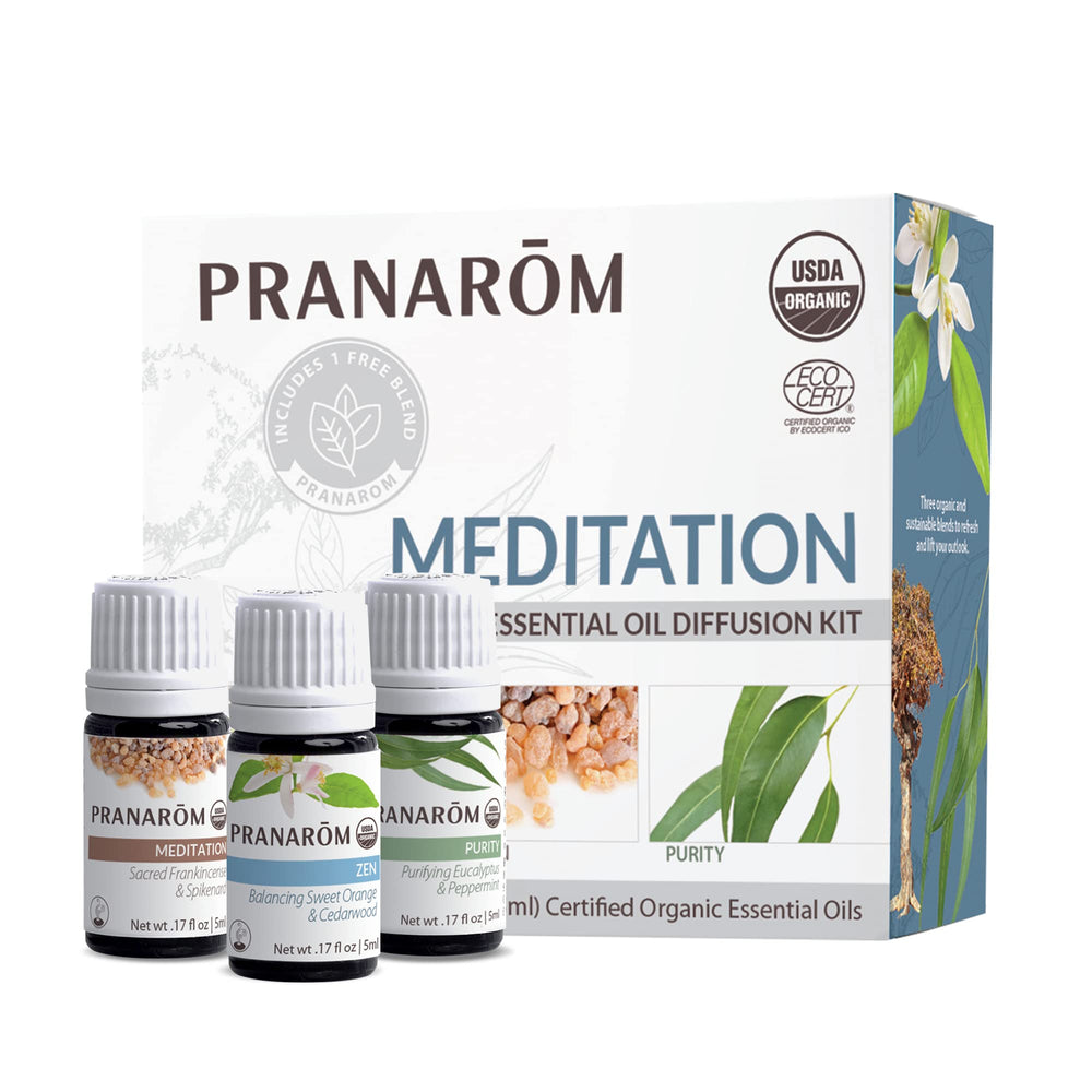 Pranarom Meditation Diffusion Kit - 3-pack of 5ml bottles