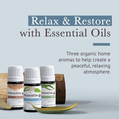 Close-up of 5ml essential oil bottles in kit