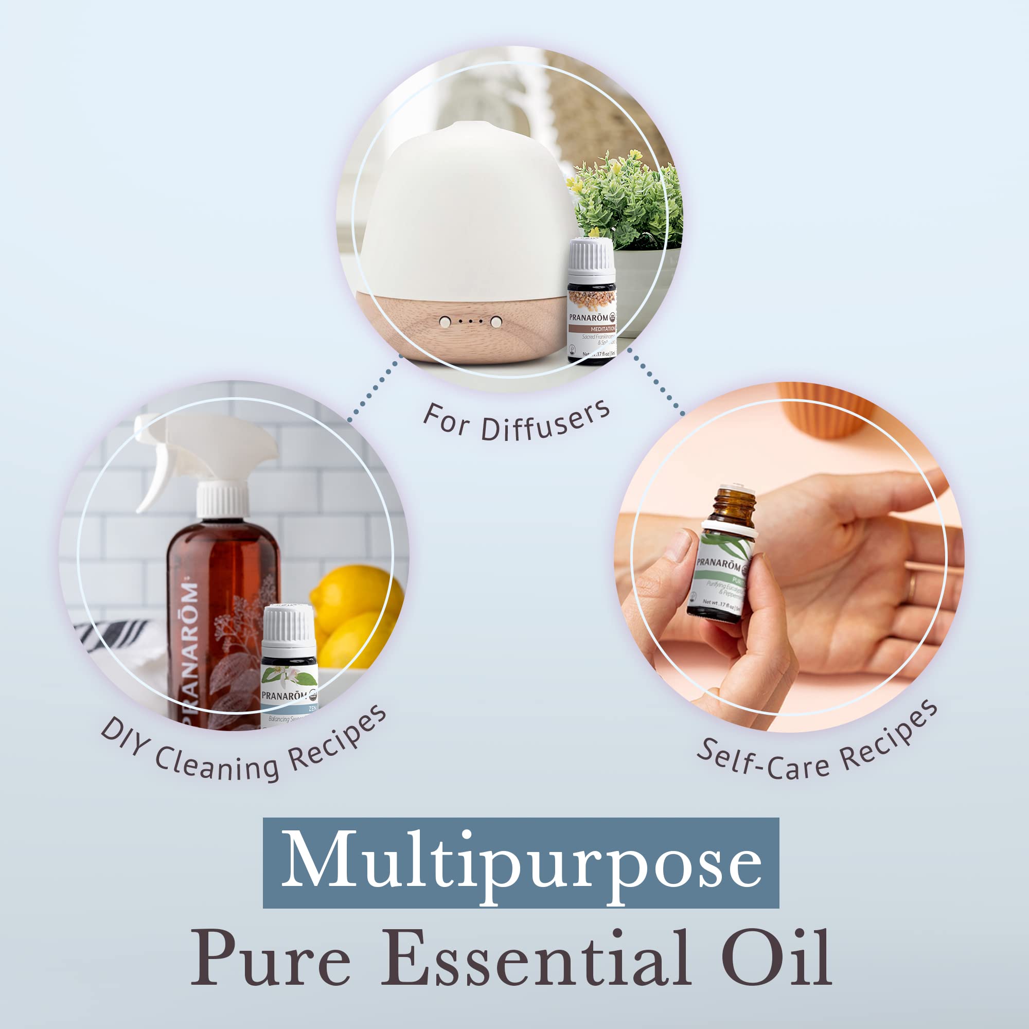 Organic essential oils from Pranarom in kit packaging