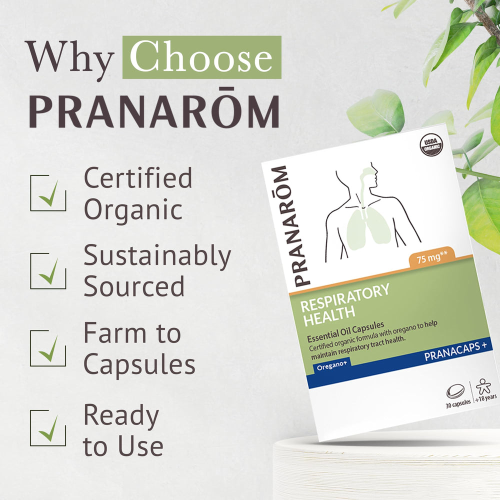 Lifestyle image showing daily use of Pranarom Pranacaps