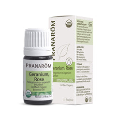 Pranarom Rose Geranium Essential Oil 5ml bottle