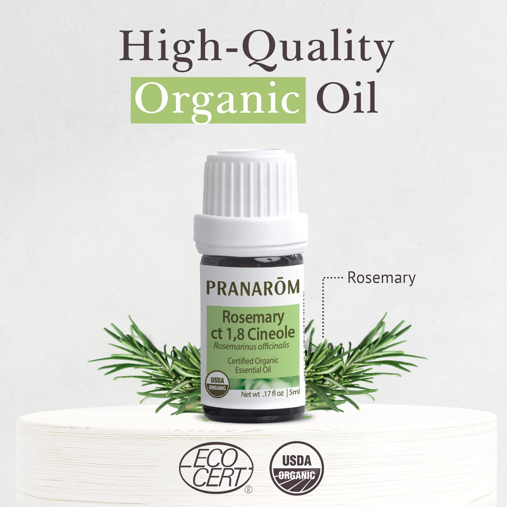 Pranarom Rosemary Cineole diffuser in use, filling a room with herbaceous notes.