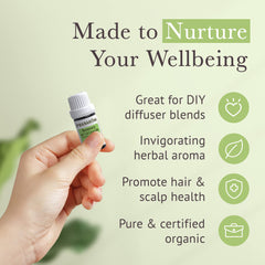 Pranarom Rosemary Cineole shampoo mix, adds a bright, scalp-friendly scent.