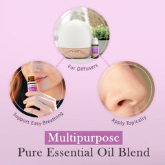 Aromatherapy scene showing Sinus Formula use for sinus relief