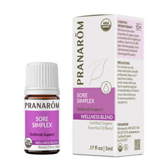 Pranarom Sore Simplex 5ml bottle for fast cooling relief of oral sores